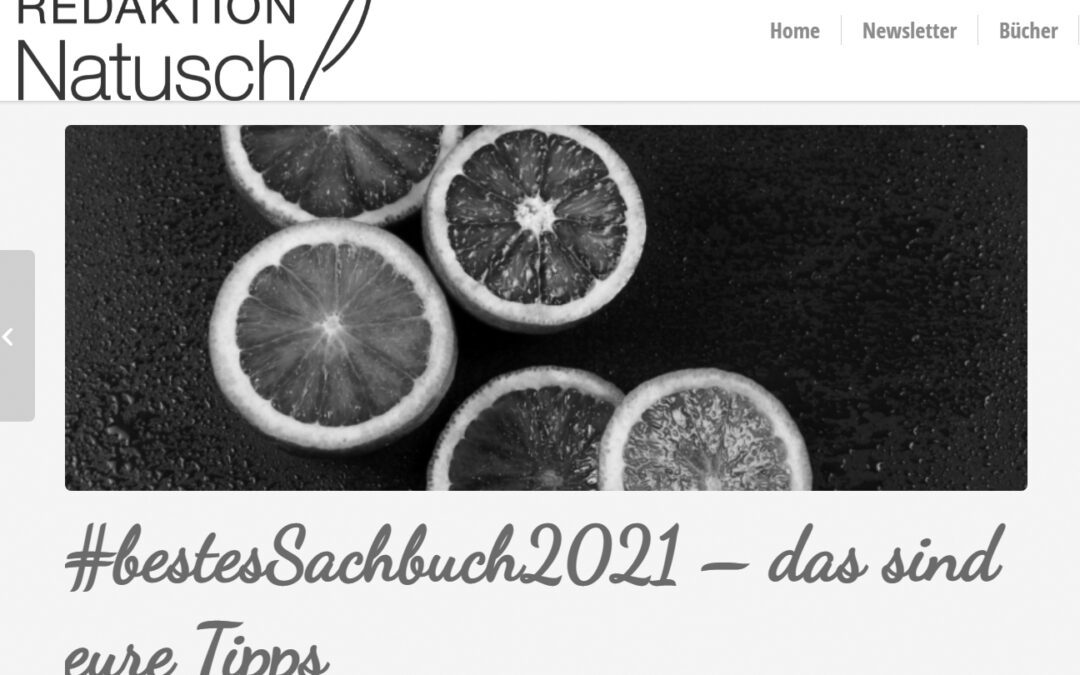 Jede Menge Tipps: Blogparade bestes Sachbuch2021 bei Cordula Natusch